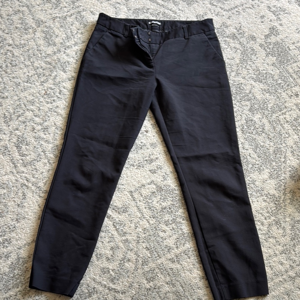 Express Columnist Ankle Black Pants